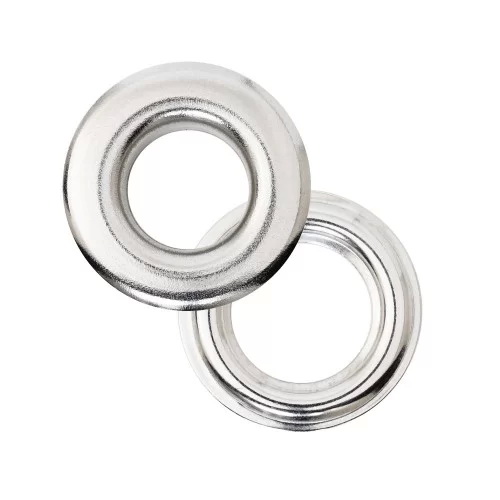 Types d'œillets pour vêtements – plats, bombés, ovales et avec logo – 7