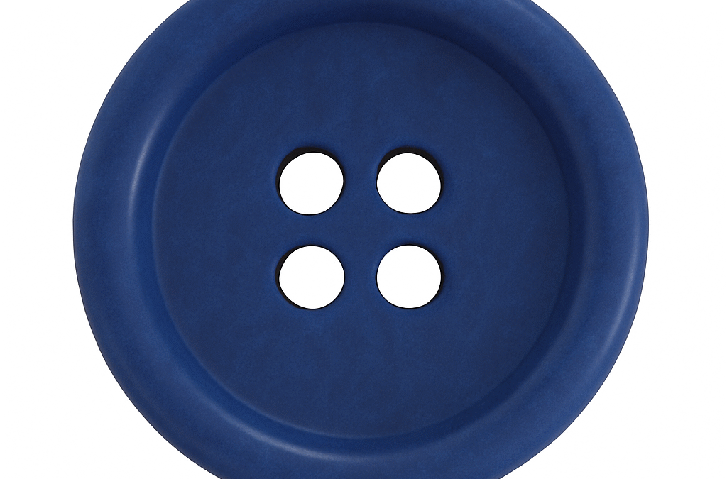 Corozo buttons blue