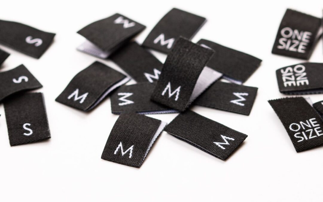 Woven Size Labels Production – Premium Custom Size Tags for Garments