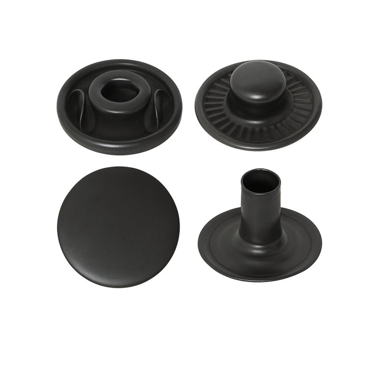 Klassiska tryckknappar i mässing – 12–25 mm, alla ytbehandlingar