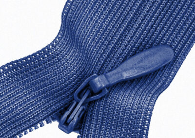 Invisible zippers indigo