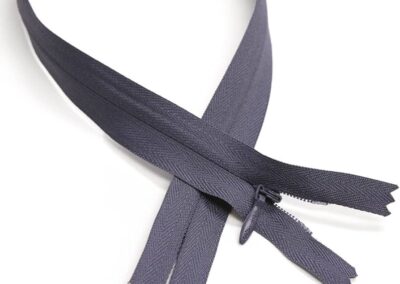 Invisible zippers gray