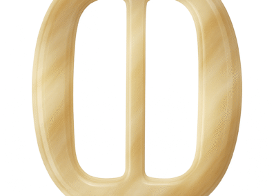 Polyester Buckles – Cream