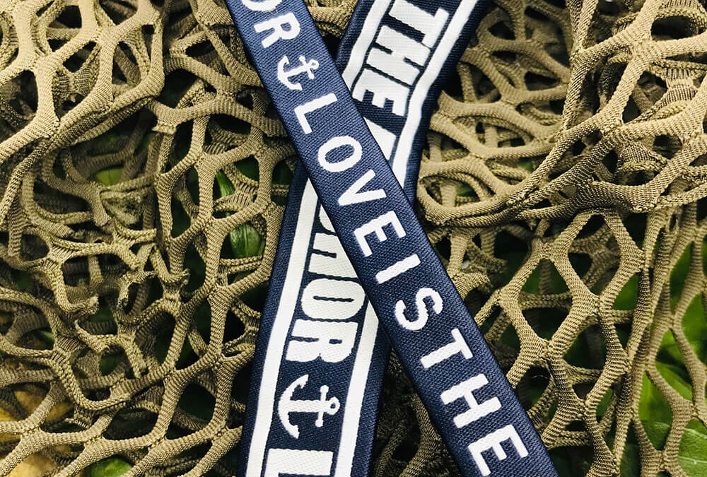 Ribbon labels – grosgrain and herringbone, made to order