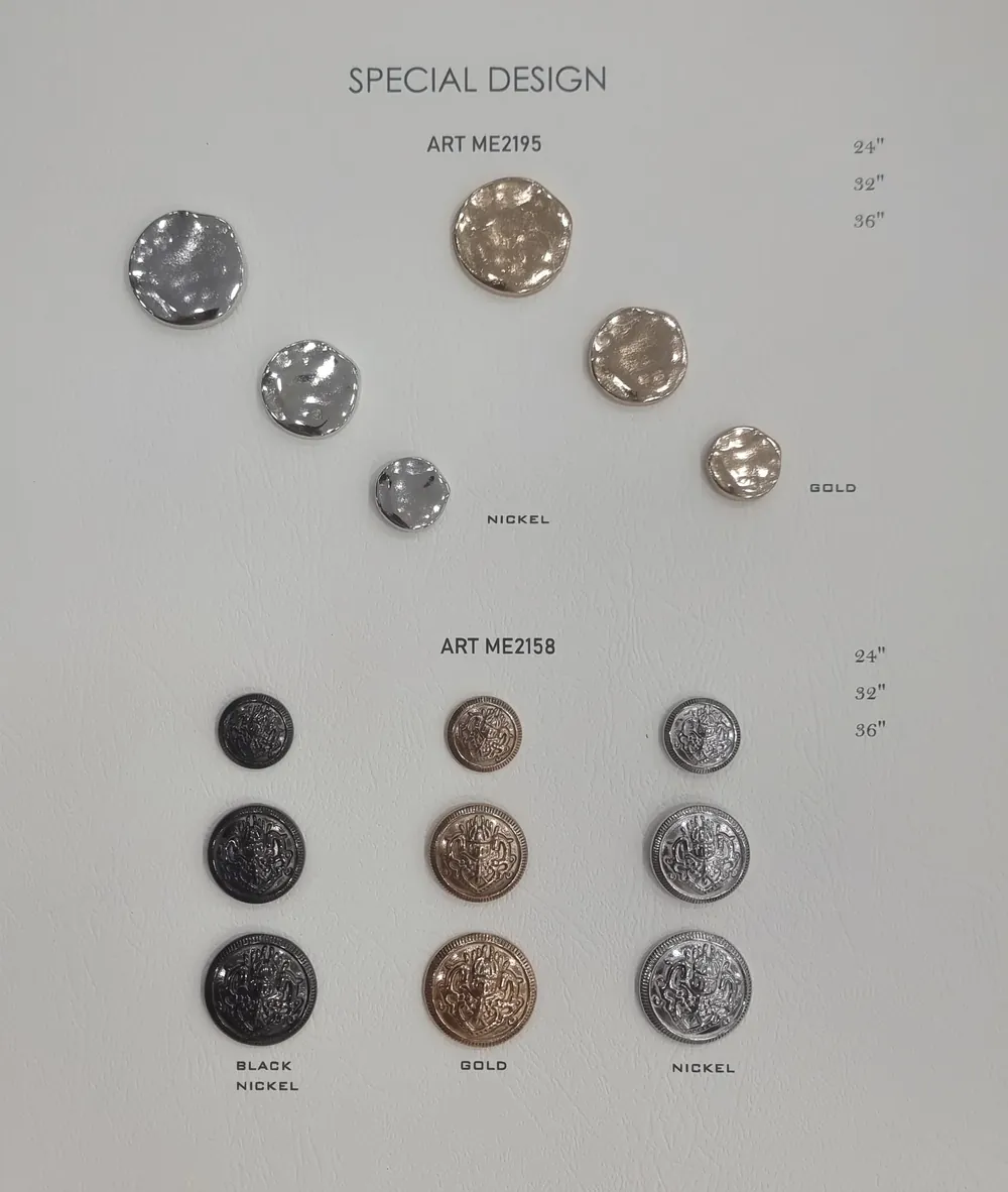 Ekskluzywna kolekcja guzików metalowych – luksusowe guziki 15–40 mm – 10