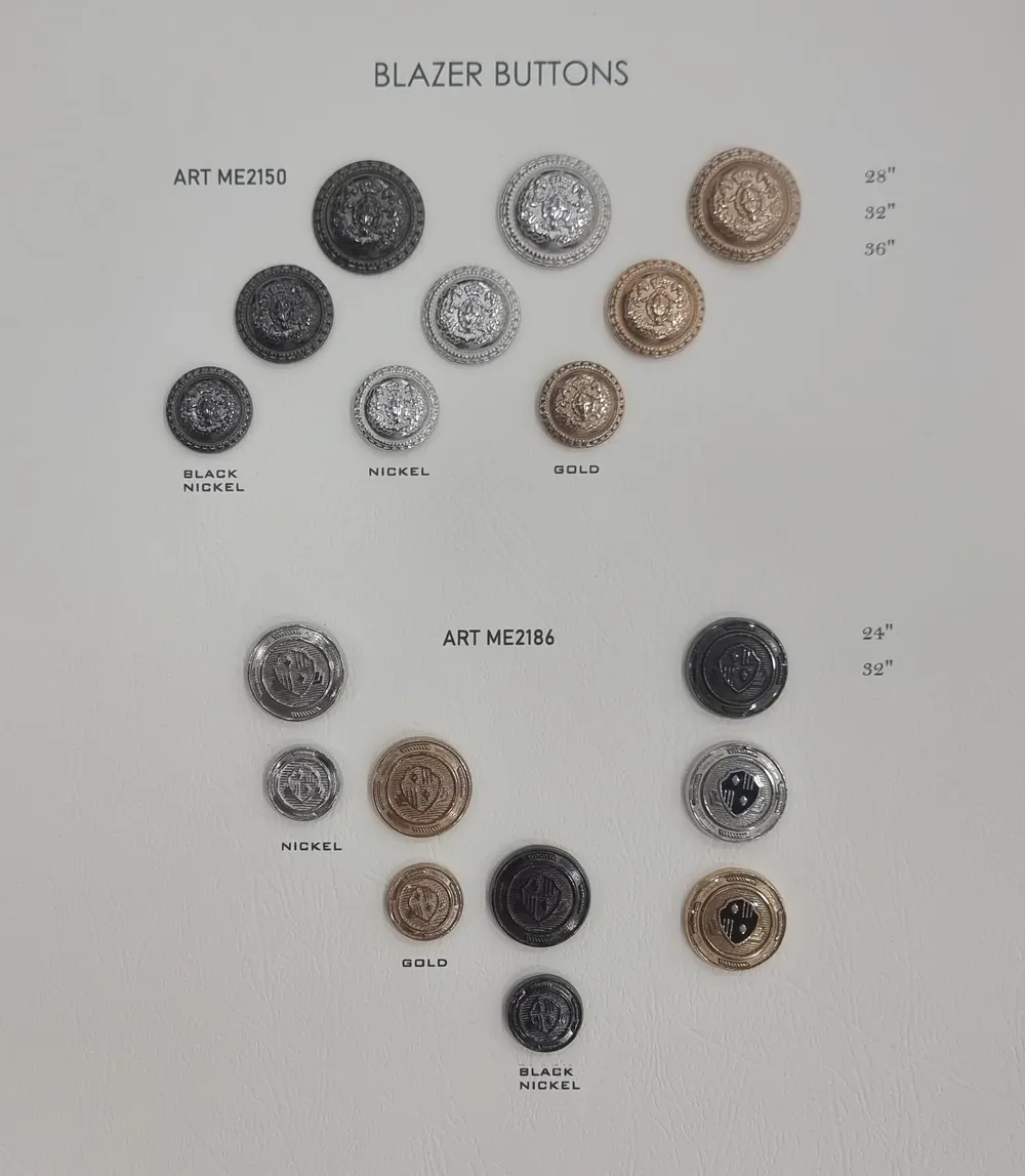Ekskluzywna kolekcja guzików metalowych – luksusowe guziki 15–40 mm – 16