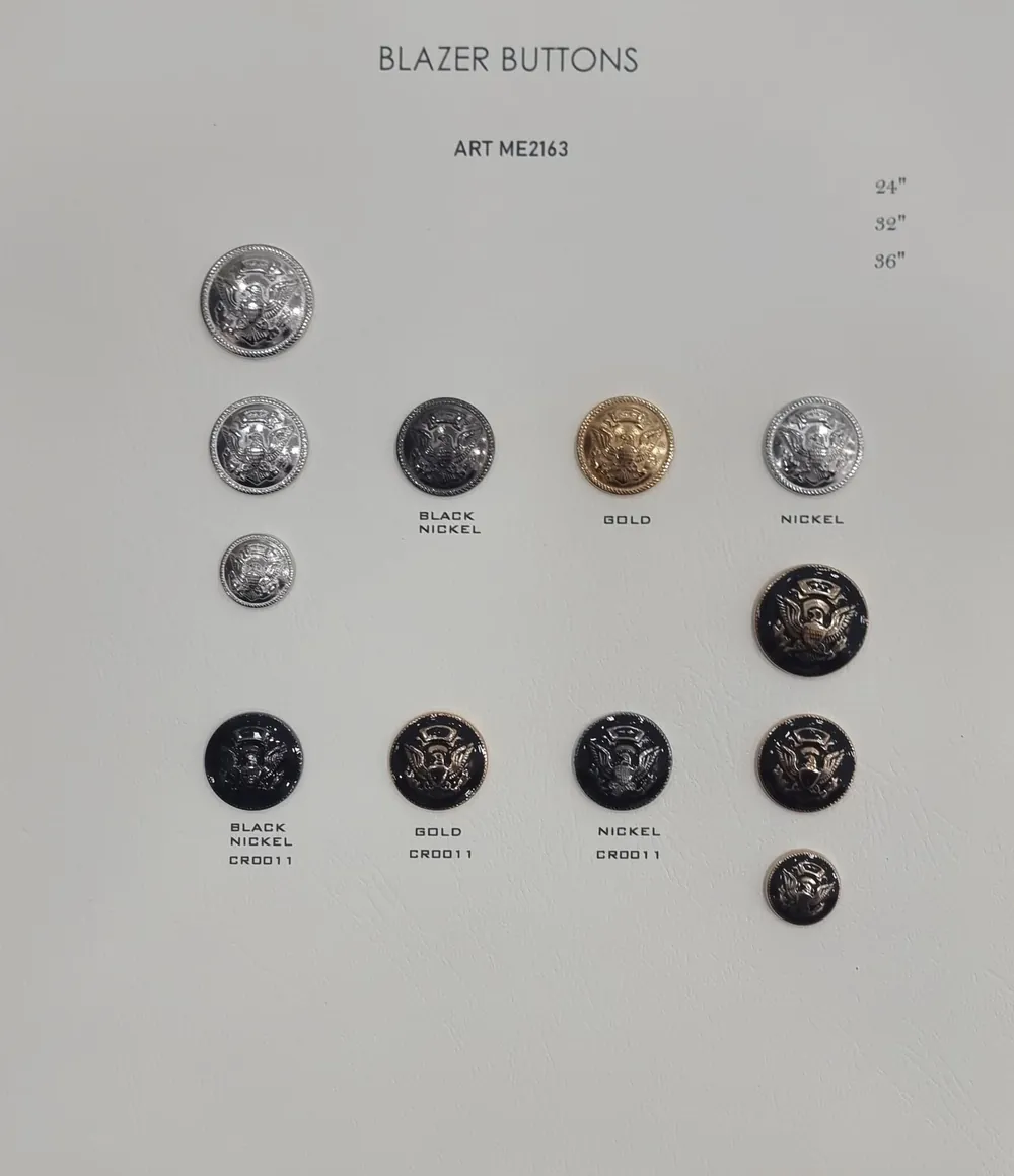 Ekskluzywna kolekcja guzików metalowych – luksusowe guziki 15–40 mm – 19