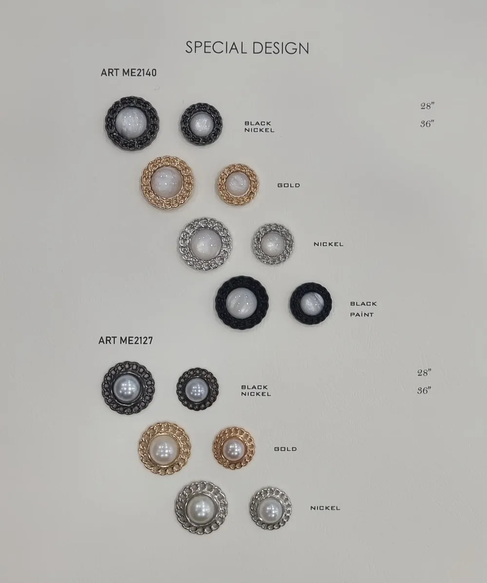 Ekskluzywna kolekcja guzików metalowych – luksusowe guziki 15–40 mm – 39