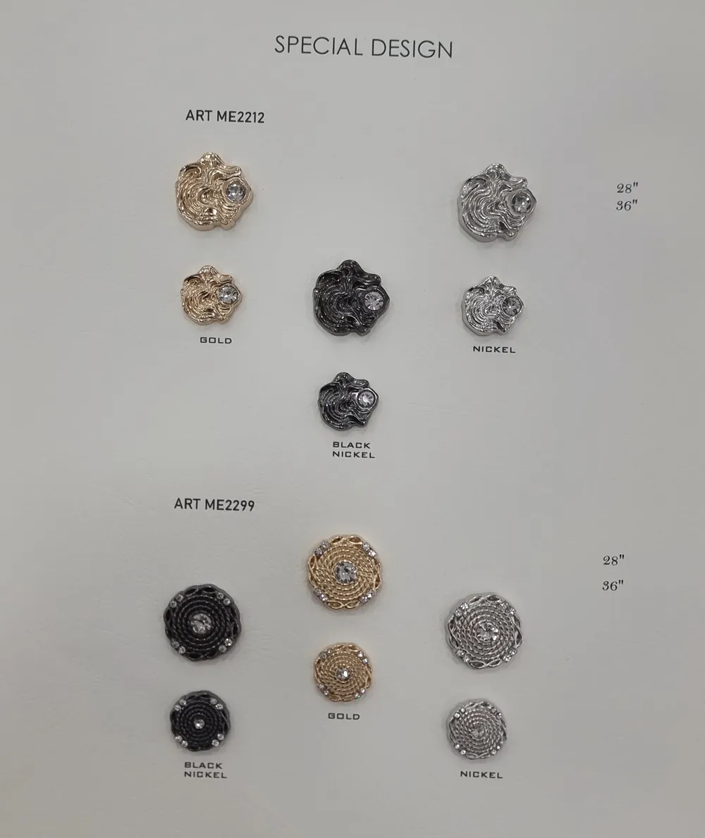 Ekskluzywna kolekcja guzików metalowych – luksusowe guziki 15–40 mm – 41