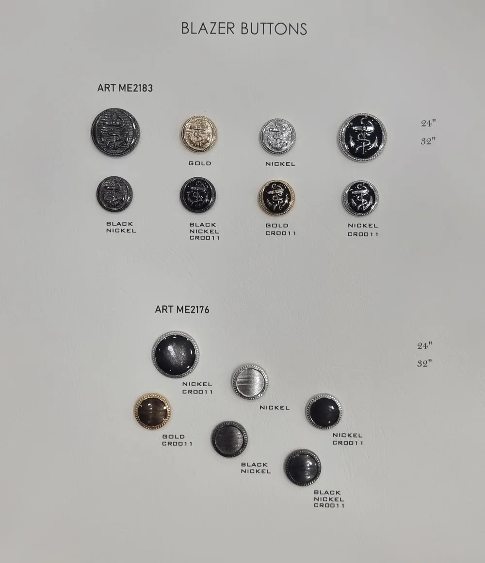 Ekskluzywna kolekcja guzików metalowych – luksusowe guziki 15–40 mm – 46