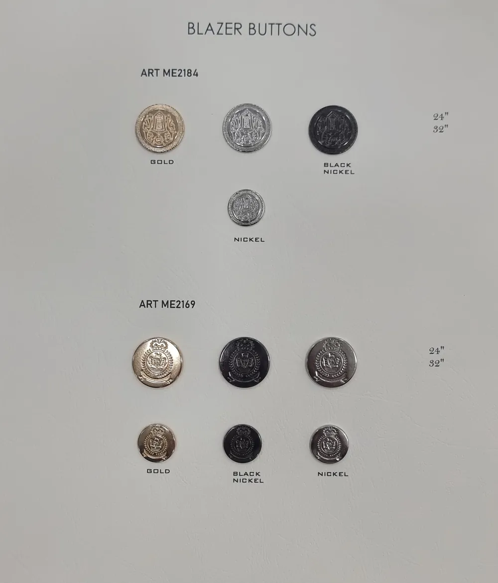 Ekskluzywna kolekcja guzików metalowych – luksusowe guziki 15–40 mm – 9