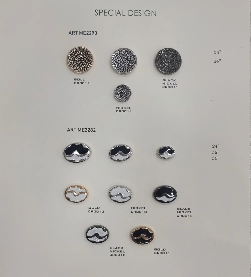 Ekskluzywna kolekcja guzików metalowych – luksusowe guziki 15–40 mm – 55