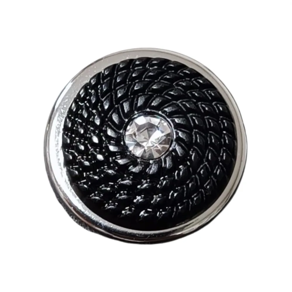 Luksusowe guziki metalowe w stylu biżuteryjnym z elementami Swarovski – 31