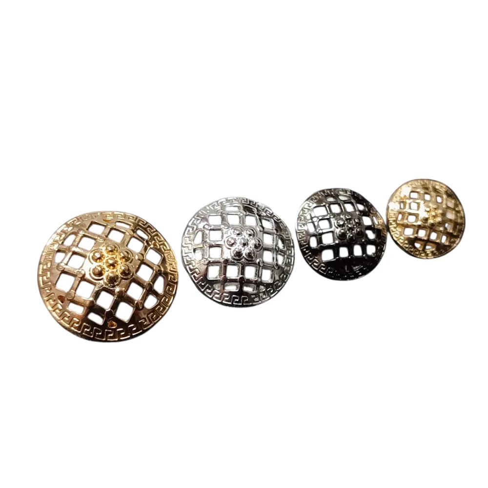Luksusowe guziki metalowe w stylu biżuteryjnym z elementami Swarovski – 19
