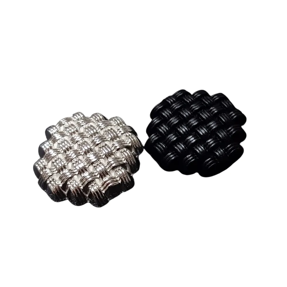 Luksusowe guziki metalowe w stylu biżuteryjnym z elementami Swarovski – 10